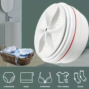 Mini Washing Machine Portable Ultrasonic Turbine Washer